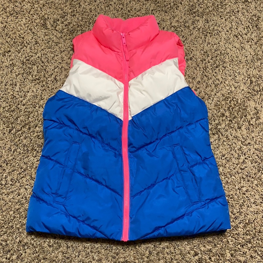 Women’s XS GAP Warmest Puffer vest neon pink rose